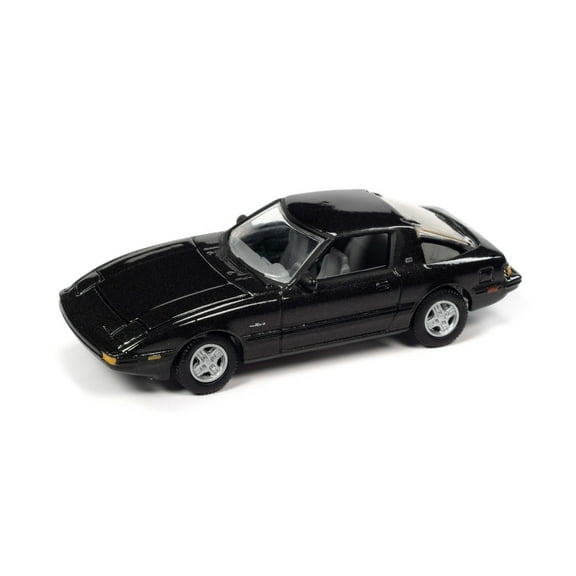 1982 RX-7, Tornado Black Metallic - Johnny Lightning JLCG029/48A - 1/64 Scale Diecast Model Car