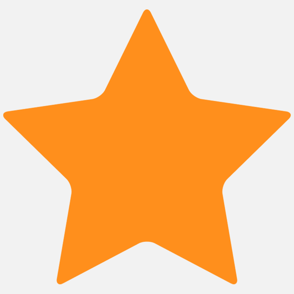 JAM Paper Standard Label Rolls, Star Shaped, 2 3/4 x 2 7/8, Neon Orange, 125 Labels/Roll