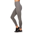 thumbnail image 2 of Reebok Womens High Rise Capri Leggings Yoga Pants, Grey, X-Small, 2 of 2