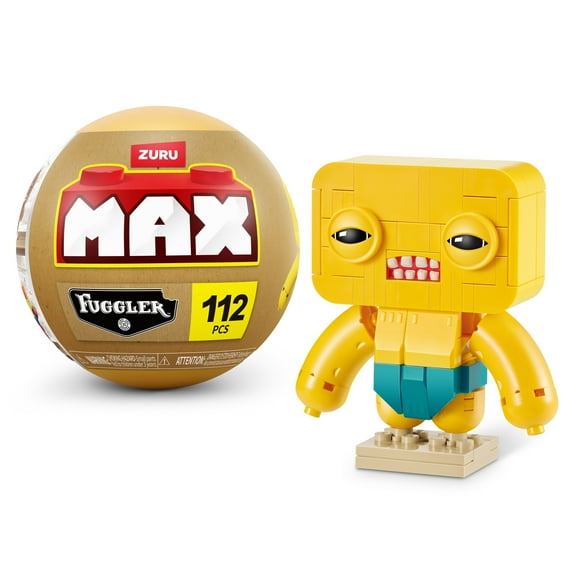 MAX Build More Premium Fugglers Collection (Mr Buttons) by ZURU – Novelty Unboxing Toy & Building Brick Collectible Minis with up to 167 Pieces, Build & Display, Ages 8+, Kids, Teens & Adults