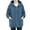 Blue, variant on comerut Women Coat Thick Solid Color Pockets Long Sleeves Loose Warm Plush Zipper Cardigan Winter Jacket for Outdoor