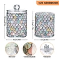 thumbnail image 5 of Yayeee 2 Pack Qtip Holder Dispenser for Bathroom with Lid Cotton Swab Canister, Light Blue Shimmering Pattern, 5 of 6