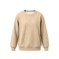 thumbnail image 4 of Lutiedan Boys Girls Knitted Sweaters Teen Crew Neck Long Sleeve Pullover Fall Winter Casual Uniform Sweaters Size 5-16,Beige, 4 of 7