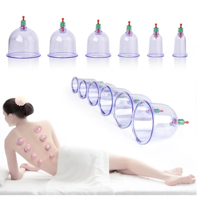 Cupping Therapy Set Cupping Cups Set 12 Pcs Transparent Chinese Cupping Massage Therapy Set Different Size - Wrinkle Reducer Increas