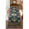 thumbnail image 2 of Well Woven Tulsa Lea Vintage Southwestern Tribal Blue 2'3" x 7'3" Runner Area Rug, 2 of 2