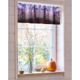 thumbnail image 4 of Valances for Windows Thanksgiving Fall Rod Pocket Cafe Window Treatments Valance Curtains for Kitchen Bathroom Laundry Basement Windows 60"x18", 4 of 6