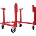 thumbnail image 2 of Heavy-Duty Steel Construction Red 1000 LBS Capacity Engine Cradle with Wheels for Chevy Small Block/Big Block - Storage Hardware Included - Easy Assembly, 2 of 9