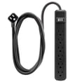 thumbnail image 1 of Power Strip GE de 6 salidas, 1,8 m, con cable de extensión de 6 pies, negro, 1 of 5
