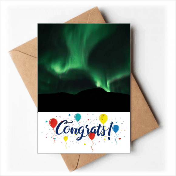 Vert Nuit Ciel Art Déco Mode Cartes de Mariage Félicitations Enveloppes de Voeux