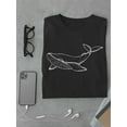thumbnail image 3 of Whale B&W Silhouette Art T-Shirt Men -Image by Shutterstock, Male 4X-Large, 3 of 4