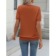 thumbnail image 6 of Zeagoo Womens Summer Short Sleeve Tops Crew Neck Lightweight Pullover Sweaters Loose Dressy Casual Blouse, 6 of 6