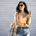 thumbnail image 6 of Black Y2K Studded Belt & Studded Bracelets, 5 Pcs, Women's Rock Punk Fashion Accessories, 6 of 6
