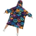 thumbnail image 3 of Wehilion 6-12YR Oversized Sweatshirt Hooded Blanket Sherpa Hoodie for Girls Boy Wearable Blanket Hoodie for Kids, 3 of 6