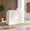 White, variant on Fnova 47.24" Reception Desk, Cable Grommet Office Front Desk for Small Business Office, Salon Front Desk, Retail Counter & Commercial Space