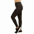 thumbnail image 2 of 3 Pack Women' Fleece Leggings Plus Size High Waist Seamless No See-Through Workout Running Yoga Pants Tummy Control Warm Spring Fall Winter Activewear, 2 of 3