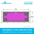 thumbnail image 4 of Paw Inspired PopCorner Guinea Pig Fleece Cage Liners for Midwest and C&C | Fleece Bedding for Guinea Pigs, Ferrets, Rabbits, Hamsters, Small Animals | Reinforced Corners Pee Pads (C&C 2x5, Pink), 4 of 7