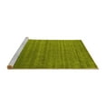 thumbnail image 2 of Ahgly Company Machine Washable Indoor Round Abstract Yellow Contemporary Area Rugs, 8' Round, 2 of 4