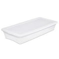 thumbnail image 1 of Sterilite 39 L Storage Box, Clear Plastic Storage Bin with Snap-on Lid, White, 1 of 6