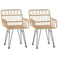 thumbnail image 2 of vidaXL 3 Piece Garden Dining Set Poly Rattan, 2 of 5