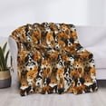 thumbnail image 3 of Fotbe Dogs Different Breeds Manta de Franela con Estampado, Manta Ultrasuave para Cama, Sofá, Auto, Hipoalergénica y Antibolitas-80"x60", 3 of 6