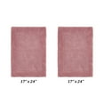 thumbnail image 2 of Better Trends 2 Piece Premium Bathroom Rug Set 100% Cotton Soft Tufted Reversible Bath Rug Water absorbent Bath Mat Ideal for Bathroom Shower and Tub Use, Edge Collection Pink (17" x 24" | 17" x 24"), 2 of 5