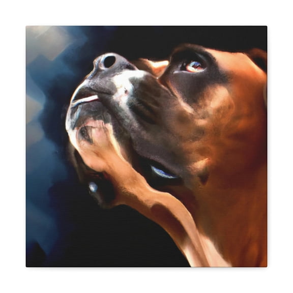Boxer in the Ring - Canvas
