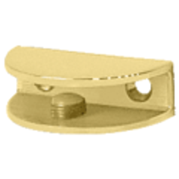 CRL FA12SB Satin Brass Rounded Interior Shower Shelf Clamp Walmart