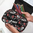 thumbnail image 6 of Kdxio Vintage Skull Casino for Double Compartment Pen Case Oxford Organizer with Zipper Pockets for Students Artists, 6 of 7