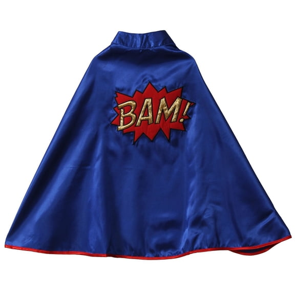 storybook wishes superhero bam cape (choose color) (one size, blue)