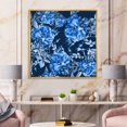 thumbnail image 2 of Abstract Blue Wildflowers 16 in x 16 in Framed Painting Canvas Art Print, by Designart, 2 of 5