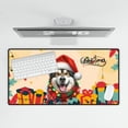 thumbnail image 4 of Merry Christmas Santa Alaskan Malamute Scarf Twinkling Lights Xmas Holiday Desk Mat Full Keyboard Mouse Pad Alaska Mal Dog Lovers Gifts Large Mousepad - 00022, 4 of 5