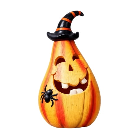 Halloween Pumpkin Decorations with Handcrafted Design Spooky Home & Party Table Decor for Indoor Fall Ambiance Gift-Ready Halloween Centerpiece