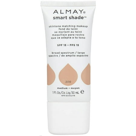 4 Pack - Almay Smart Shade Skin Tone Matching Makeup, Medium [300] 1