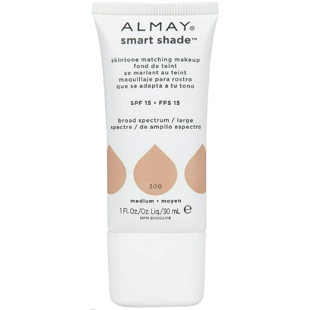 4 Pack – Almay Smart Shade Skin Tone Matching Makeup, Medium [300] 1 oz