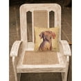 thumbnail image 2 of Carolines Treasures SC9132PW1414 Vizsla Wipe your Paws Fabric Decorative Pillow, 14Hx14W, multicolor, 2 of 4