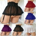 thumbnail image 2 of Vendaje De Encaje De Cintura Alta Para Mujer Sexy Mini Falda Liguero Ajustable De Cuatro Botonespangjing, 2 of 4