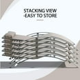 thumbnail image 5 of Domi Lounge Chair Set of 3, Aluminum Lounge Chairs for Outside with 5 Adjustable Positions, Chaise Lounge Outdoor for Pool, Garden, Beach, 2 Pool Chairs and 1 Side Table(Khaki), 5 of 7