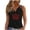 A130 Black, variant on Tank Top for Women V Neck Sleeveless Summer Casual Detailed Texture Canada Maple Leaf Graphic Print Breathable Soft Stretchy Fabric Comfort Vest Tops