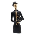 thumbnail image 2 of Figura de resina para aniversario, compromiso, oficina, romántico, amante, estatua, escultura chico negro, 2 of 9