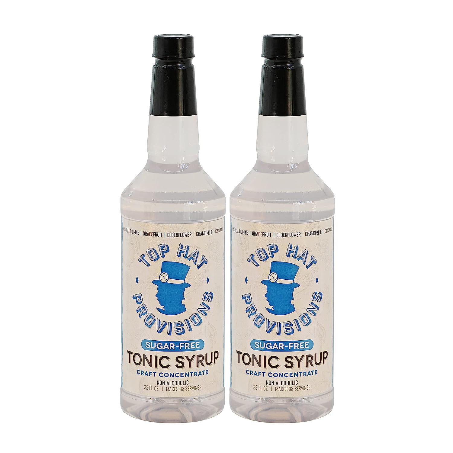 Sugar Free Elderflower Tonic Syrup & Quinine Concentrate Naturally Sweetened With Monk Fruit