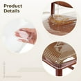 thumbnail image 3 of 4 Pcs Plastic Chair Covers, Waterproof Dining Chair Seat Covers, Clear PVC Chair Covers for Dining, Protects Against Stains, Easy to Clean and Maintain, Fits Standard Chair Sizes, 3 of 5