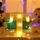 thumbnail image 2 of 3D 26 Letras Alfabeto LED Marquee Sign Light Interior Wall Hang Night Lamp (T Tmvgtek Iluminación del hogar multifuncional, 2 of 7