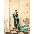 thumbnail image 4 of Indian Pakistani Trouser Pant Dress Ready to Wear Designer Shalwar Kameez Suits ( Green, XL - 44 ), 4 of 5
