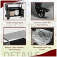 thumbnail image 3 of Open Box Vongrasig Grill Cart with Storage, Rolling BBQ Bar Table Stand, Black, 3 of 5