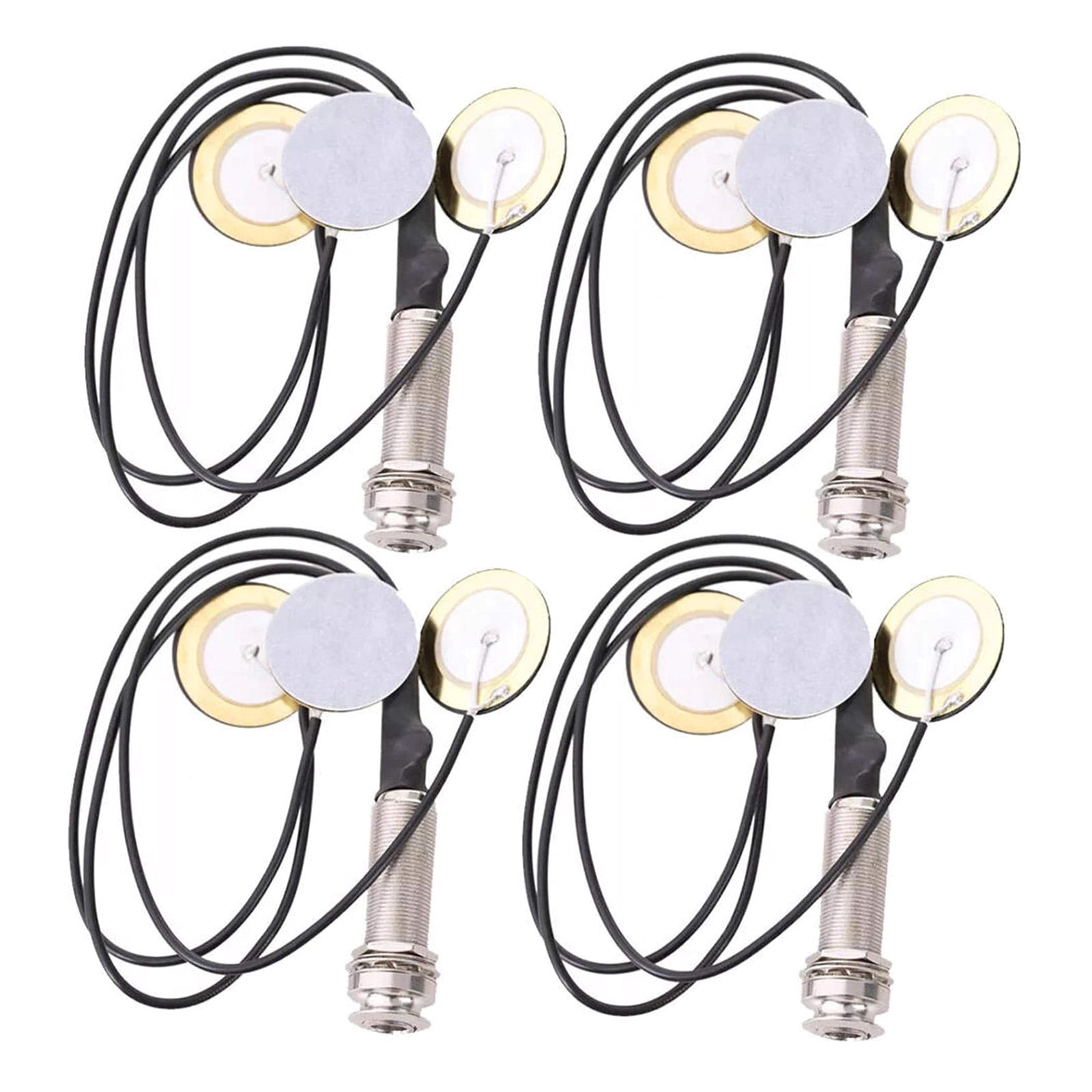 TAPDRA 4 Pack Kalimba Pickup Metal Plastic Body No Battery Required For Thumb Piano Mbira Sound Output