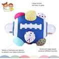 thumbnail image 3 of The Season Toys Football Bumpy Ball for Baby Cognitive Developmental, Baby Boys & Girls – Newborn to 36 Months Sensory Football Rattle Toy, Blue, 3 of 11