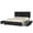 Black, variant on Twin Upholstered Bed Frame with One Storage Drawers, Adjustable Velvet Headboard, No Box Spring Needed, Metal Platform