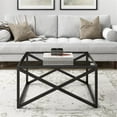 thumbnail image 4 of Evelyn&Zoe Calix 32" Wide Square Coffee Table, Blackened Bronze, 4 of 8
