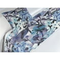 thumbnail image 3 of Floral Bed Runner Set, Watercolor Repetitive Flowers in Pattern Print on Violet Color Palette, Decorative Bedding Scarf & a Pillow Sham for Hotels Homes, Twin, Indigo Pale Blue White, by Ambesonne, 3 of 3