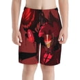 thumbnail image 3 of Hazbin Hotel Alastor Radio Demon Boy's Board Shorts Teen Swim Trunks Drawstring Quick Dry Beach Shorts Summer Swimsuits with Mesh Lining and Pockets, 3 of 8